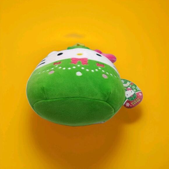 Hello Kitty Sanrio 8" Squishmallow Christmas Tree With Pink Bow Jazwares NWT - Picture 6 of 6